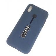 Cover Kickstand Matte With Finger Strap Apple Iphone X (5 .8) Blue